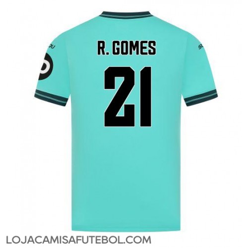 Camisa de Futebol Wolves Rodrigo Gomes #21 Equipamento Secundário 2025-26 Manga Curta